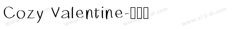 Cozy Valentine字体转换